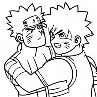 Kolorowanka Kakashi I Naruto 46325 10145