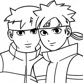 Kolorowanka Kakashi I Naruto 46325 10146