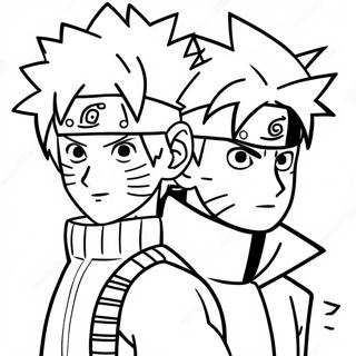 Kolorowanka Kakashi I Naruto 46325 10147