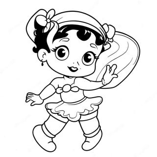 Kolorowanka Vintage Betty Boop 46525-10177
