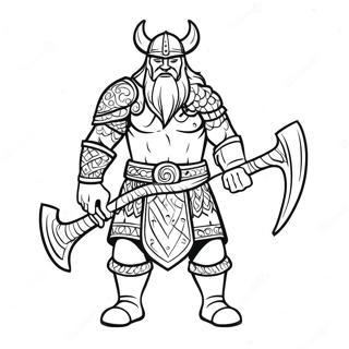 Wiking Wojownik Z Toporem Kolorowanka 47190-10315