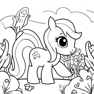 Fluttershy W Ogrodzie Kwiatowym Kolorowanka 47285-10337