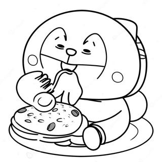 Doraemon Jedzacy Dorayaki Kolorowanka 48443-10601