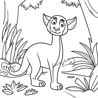 Kolorowanka Z Dzungla Madagaskaru 48789-10676