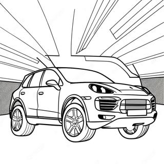 Kolorowanka Porsche Cayenne Suv 49519-10834