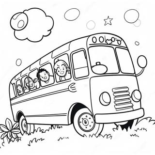 Kolorowanka Z Przygod Magicznego Autobusu 49691-10871