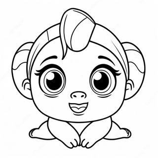 Urocze Placzace Dzieci Z Duzymi Oczami Na Kolorowance 50639-11076