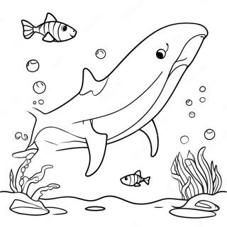 Kolorowanka Przyjaznego Rekina Mlota 5100-1243