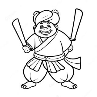 Wasabi Z Jego Ostrzami Kolorowanka 51095-11181