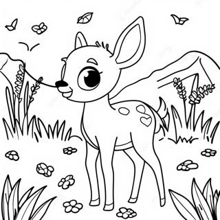 Kolorowanka Bambi Odkrywajacy Lake 51638-11307