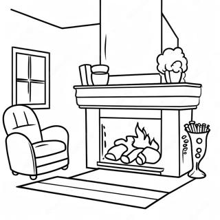 Kolorowanka Ciepla Scena Z Kominkiem 51725-11316