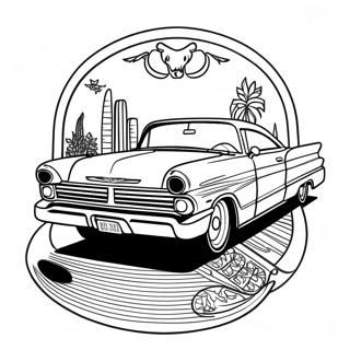 Kolorowanka Customowy Lowrider Z Szczegolowym Wnetrzem 51823 11343