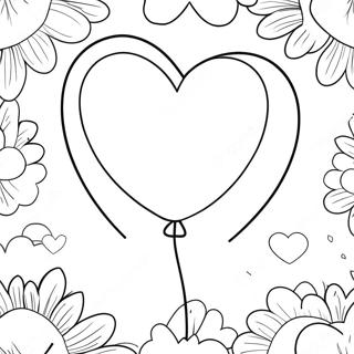 Balon W Ksztalcie Serca Kolorowanka 5192 943