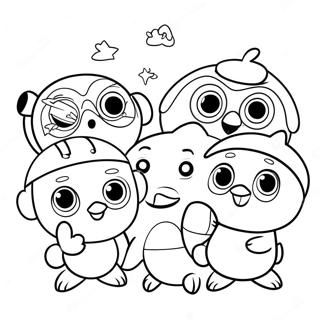 Kolorowanka Z Pororo I Przyjaciolmi 56376-12333