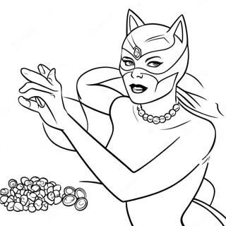 Kolorowanka Z Catwoman Kradnaca Klejnoty 56551-12381
