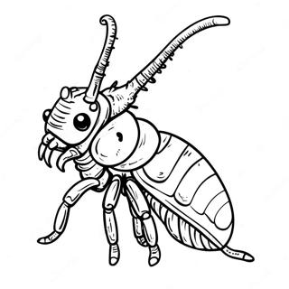 Kolorowanka Z Majestatycznym Rogatym Chrzaszczem 56743 12426