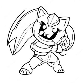 Kolorowanka Z Bohaterem League Of Legends W Bitwie 57204 12511