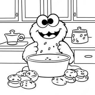 Potwor Ciasteczkowy Piekacy Ciastka Kolorowanka 57562-12597