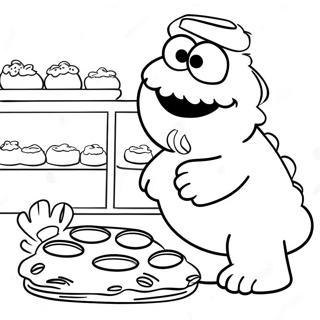 Potwor Ciasteczkowy Piekacy Ciastka Kolorowanka 57562 12599