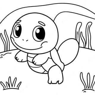 Kolorowanka Squirtla Plywajacego W Stawie 58827-12884