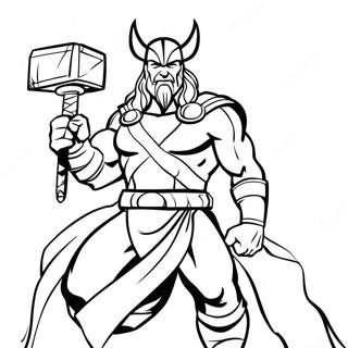 Kolorowanka Z Thorem Z Mjolnirem 59204-12979