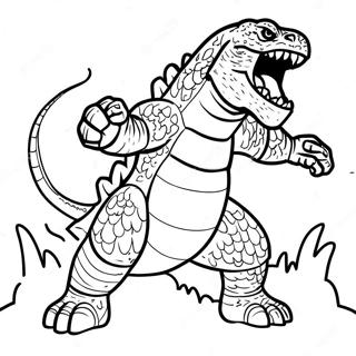 Kolorowanka Godzilla Ryczacy 5991-1330