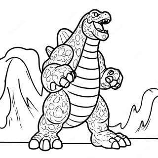 Kolorowanka Godzilla Ryczacy 5991-1331