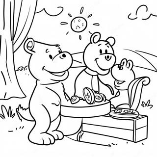 Barney I Przyjaciele Na Pikniku Do Kolorowania 62983-13919