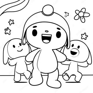 Pocoyo Tanczacy Z Przyjaciolmi Kolorowanka 63345-14026