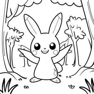 Kolorowanka Z Mimikyu W Magicznym Lesie 64060-14207