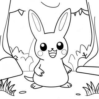 Kolorowanka Z Mimikyu W Magicznym Lesie 64060-14208