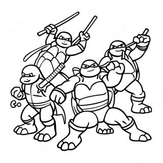 Ninja Turtles Kolorowanki