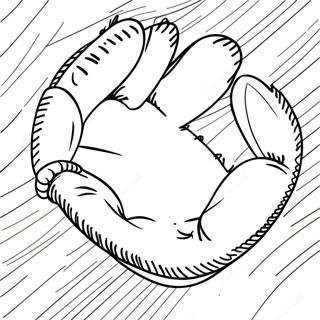 Kolorowanka Z Rekawica I Pilka Do Softballa 66996-14653