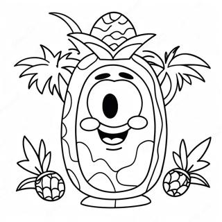 Kolorowanka Spongebob W Ananasowym Domu 68594-15017
