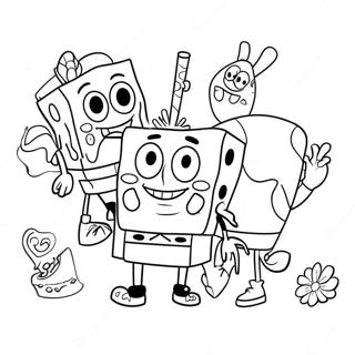 Kolorowanka Spongebob Z Przyjaciolmi 68595-15023