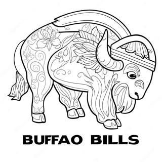 Kolorowanka Z Logo Buffalo Bills 69573-15227