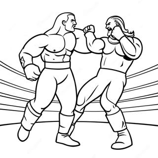 Kolorowanka Intensywnej Walki Wwe 70046-15334