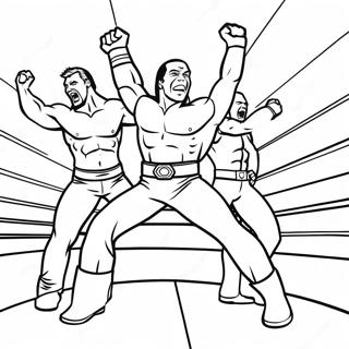 Kolorowanka Dynamicznej Sceny Akcji Wwe 70047-15338