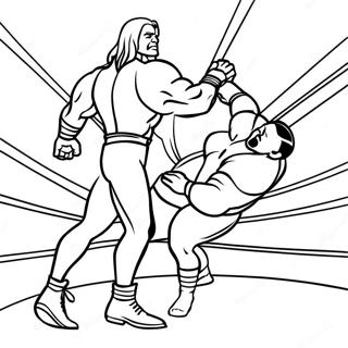 Kolorowanka Dynamicznej Sceny Akcji Wwe 70047-15339