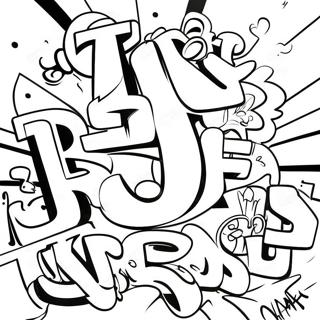 Gangsterskie Graffiti Kolorowanki