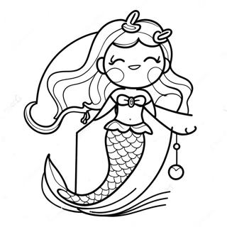 Magiczna Syrenka Litery M Kolorowanka 71758 15717