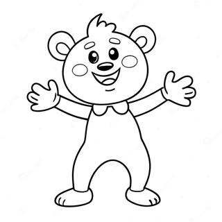 Szczesliwy Huggy Wuggy Tanczacy Strona Do Kolorowania 71984 15837