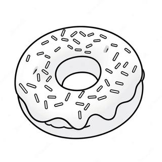 Kolorowanka Z Uroczym Paczkiem Z Posypka 72010-15862