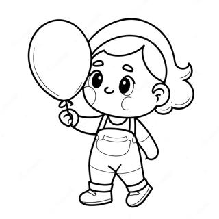 Slodka Dziewczyna Z Balonem Kolorowanka 72085-15917