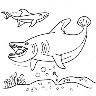 Megalodon Kolorowanki