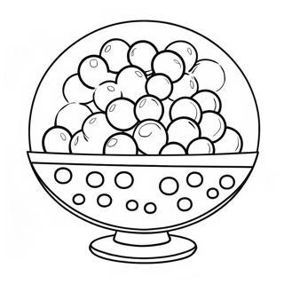 Kolorowanka Z Kolorowymi Gumballami W Misce 72958-16589