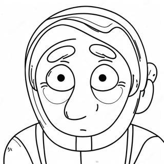 Kolorowanka Smutnej Twarzy 73036 16653
