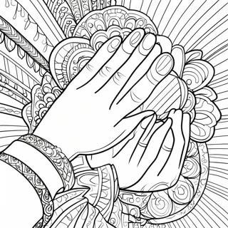 Kolorowanka Rak Modlacych Sie 73576-17083