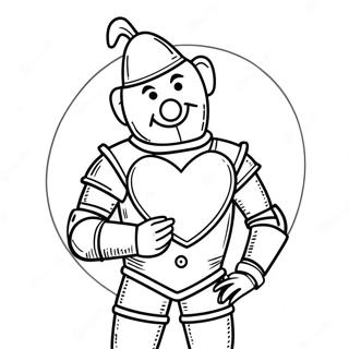 Kolorowanka Blaszanego Czlowieka Trzymajacego Serce 74702-17960