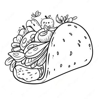 Kolorowanka Kolorowego Taco Z Warzywami 74804 18039